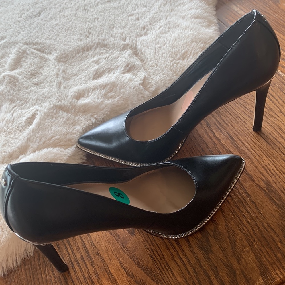 Bcbg heels with silver accent